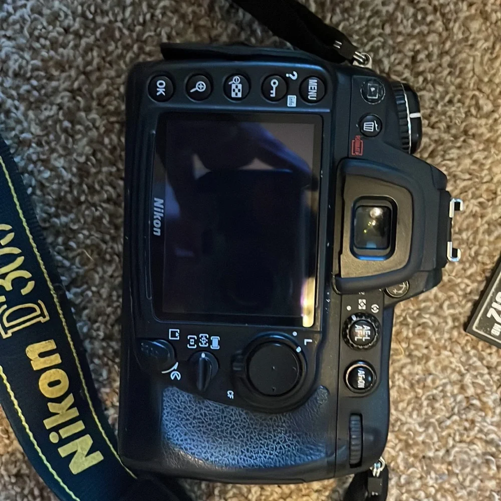 Nikon D300 DSLR w/ battery, charger, sigma 17-35 lens, Beseler bag & CF cards